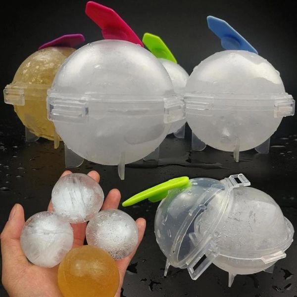 baking moulds 4pcs ice molds sphere round ball makers for cocktail use diy home kids party kitchen cream tools